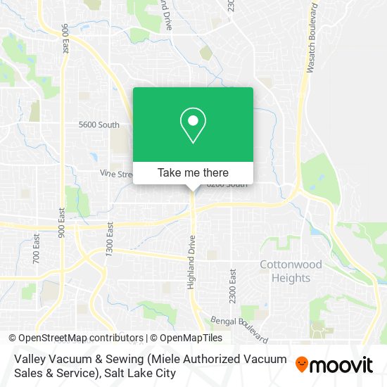 Mapa de Valley Vacuum & Sewing (Miele Authorized Vacuum Sales & Service)
