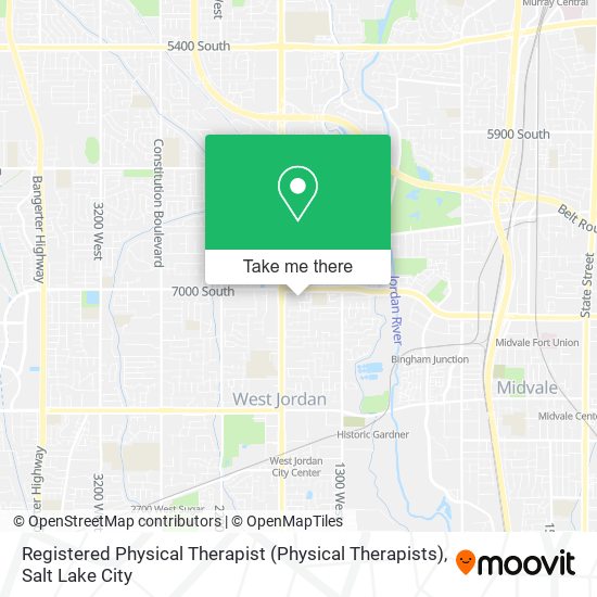 Registered Physical Therapist (Physical Therapists) map