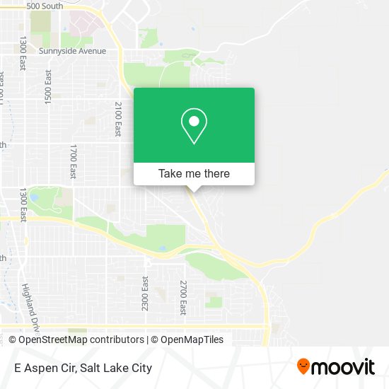 E Aspen Cir map