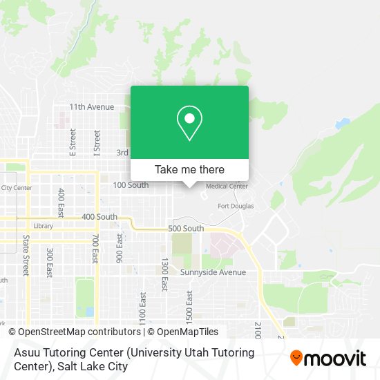Mapa de Asuu Tutoring Center (University Utah Tutoring Center)