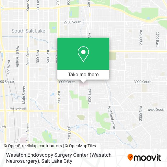 Mapa de Wasatch Endoscopy Surgery Center (Wasatch Neurosurgery)