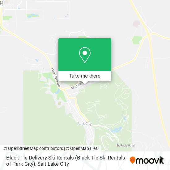 Mapa de Black Tie Delivery Ski Rentals (Black Tie Ski Rentals of Park City)