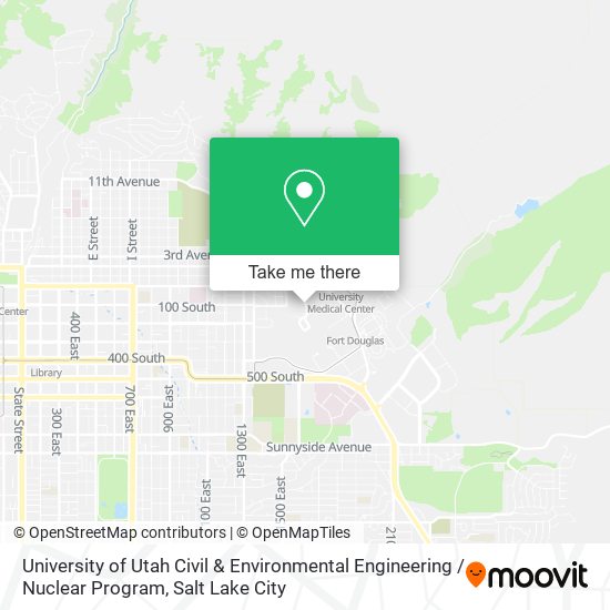 Mapa de University of Utah Civil & Environmental Engineering / Nuclear Program