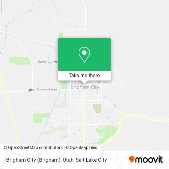 Brigham City (Brigham), Utah map