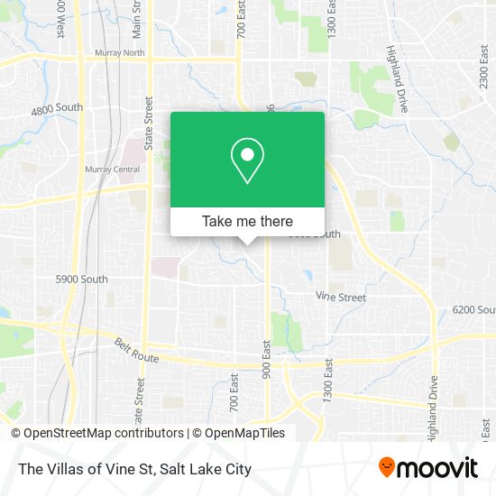 The Villas of Vine St map