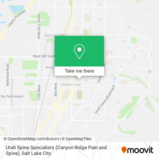 Mapa de Utah Spine Specialists (Canyon Ridge Pain and Spine)