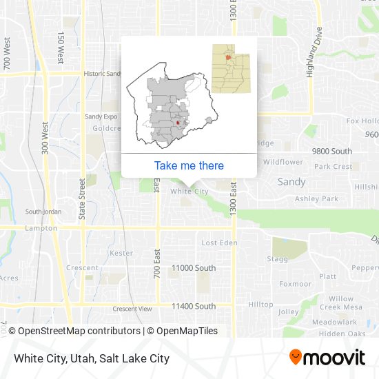 Mapa de White City, Utah