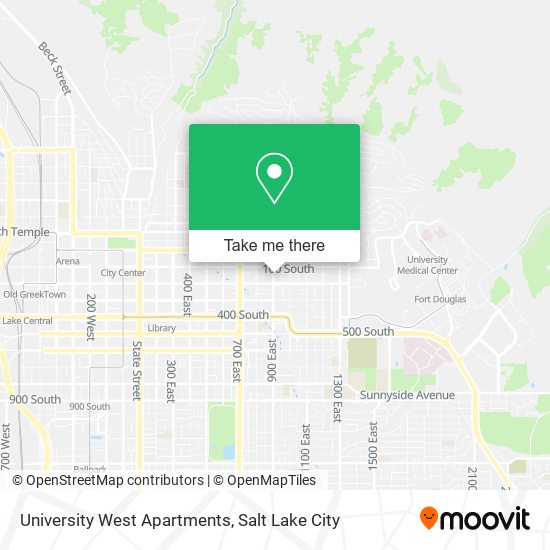 University West Apartments map