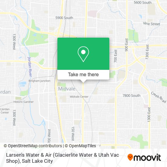 Larsen's Water & Air (Glacierlite Water & Utah Vac Shop) map