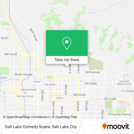 Salt Lake Comedy Scene map