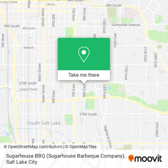 Mapa de Sugarhouse BBQ (Sugarhouse Barbeque Company)