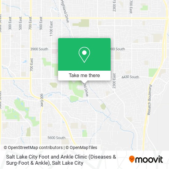 Mapa de Salt Lake City Foot and Ankle Clinic (Diseases & Surg-Foot & Ankle)