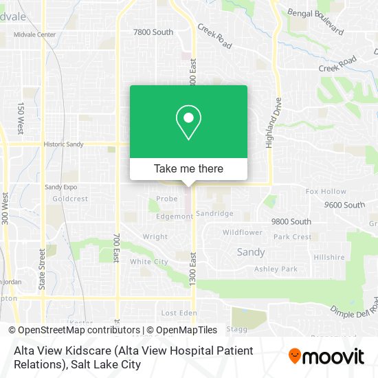 Mapa de Alta View Kidscare (Alta View Hospital Patient Relations)