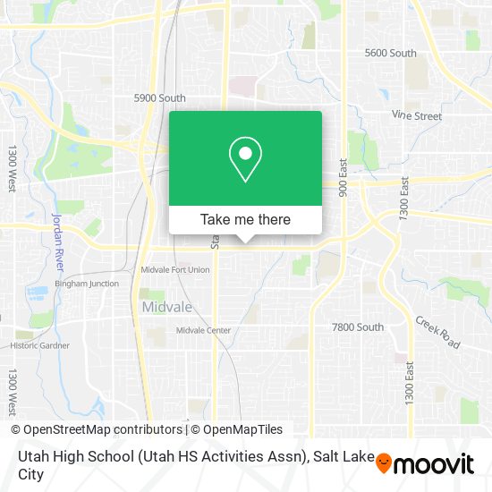 Utah High School (Utah HS Activities Assn) map