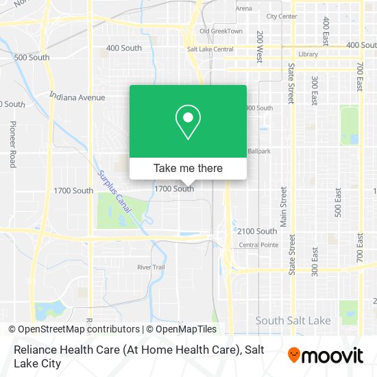 Reliance Health Care (At Home Health Care) map