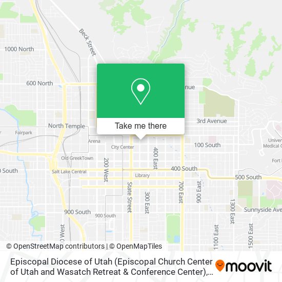 Mapa de Episcopal Diocese of Utah (Episcopal Church Center of Utah and Wasatch Retreat & Conference Center)