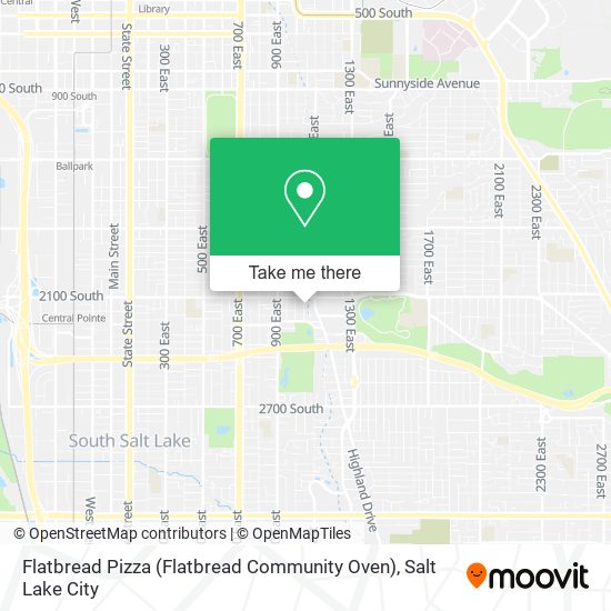Mapa de Flatbread Pizza (Flatbread Community Oven)