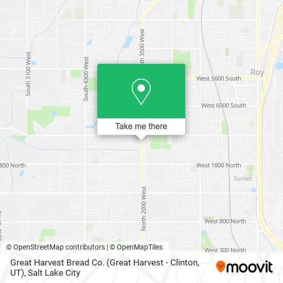 Great Harvest Bread Co. (Great Harvest - Clinton, UT) map