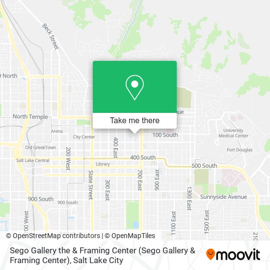 Mapa de Sego Gallery the & Framing Center