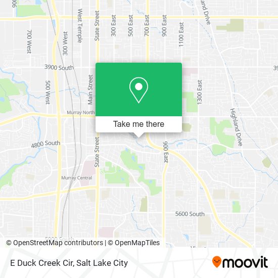 E Duck Creek Cir map