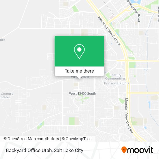 Mapa de Backyard Office Utah