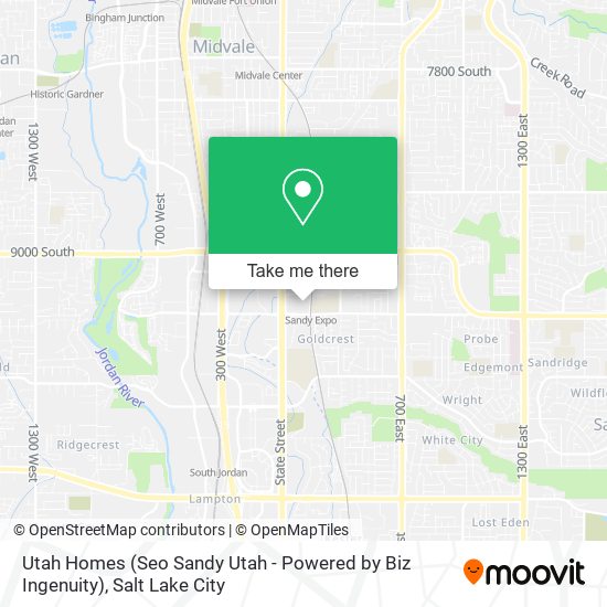 Utah Homes (Seo Sandy Utah - Powered by Biz Ingenuity) map