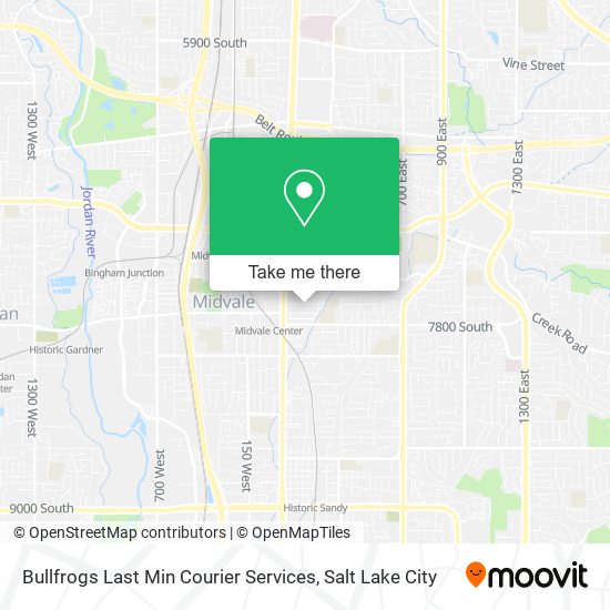 Bullfrogs Last Min Courier Services map
