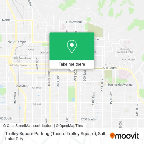 Trolley Square Parking (Tucci's Trolley Square) map
