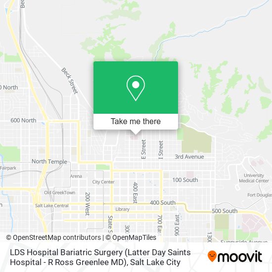 Mapa de LDS Hospital Bariatric Surgery (Latter Day Saints Hospital - R Ross Greenlee MD)