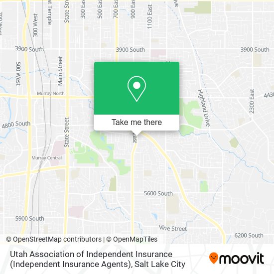 Utah Association of Independent Insurance (Independent Insurance Agents) map