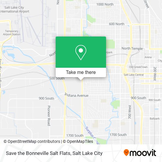 Save the Bonneville Salt Flats map