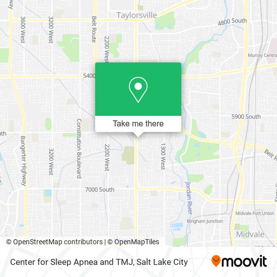 Center for Sleep Apnea and TMJ map