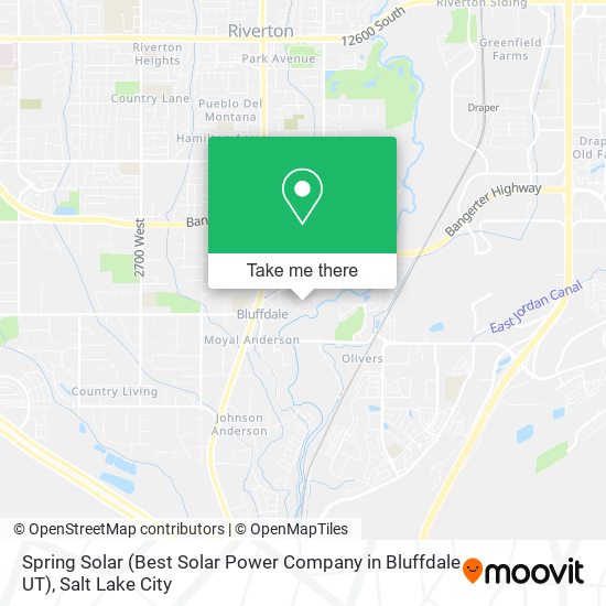 Spring Solar (Best Solar Power Company in Bluffdale UT) map