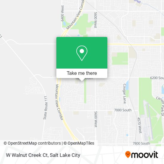 W Walnut Creek Ct map