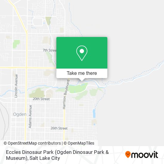 Mapa de Eccles Dinosaur Park (Ogden Dinosaur Park & Museum)