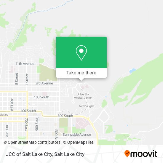 JCC of Salt Lake City map