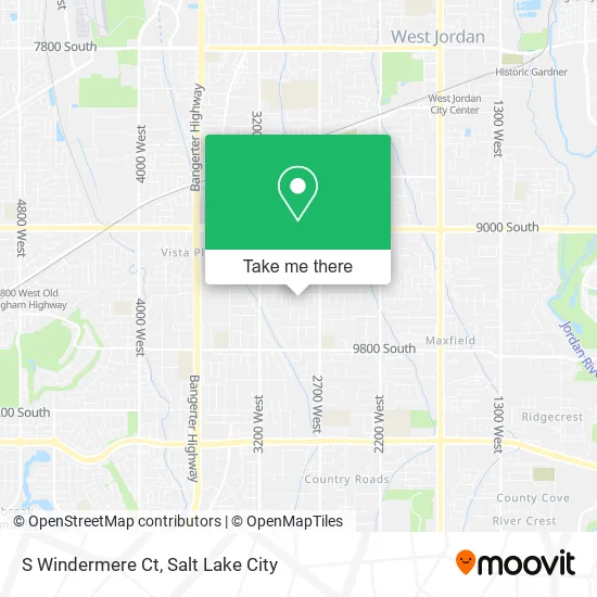 S Windermere Ct map