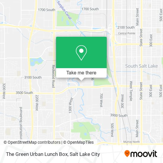 The Green Urban Lunch Box map