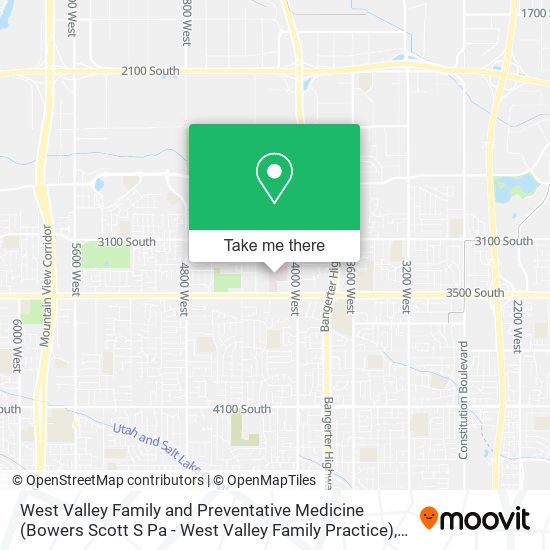 Mapa de West Valley Family and Preventative Medicine (Bowers Scott S Pa - West Valley Family Practice)