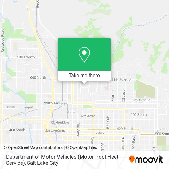 Mapa de Department of Motor Vehicles (Motor Pool Fleet Service)