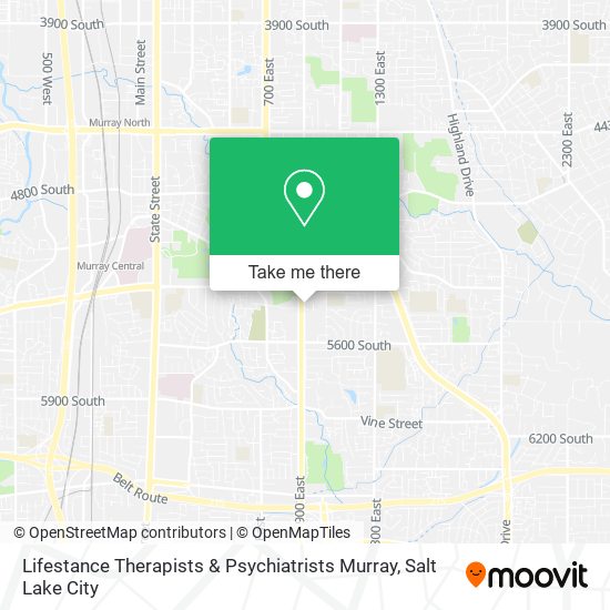 Mapa de Lifestance Therapists & Psychiatrists Murray