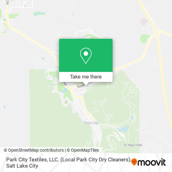 Mapa de Park City Textiles, LLC. (Local Park City Dry Cleaners)