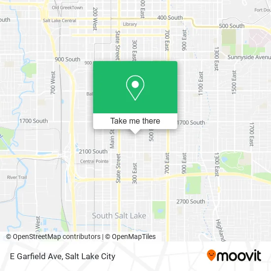 E Garfield Ave map