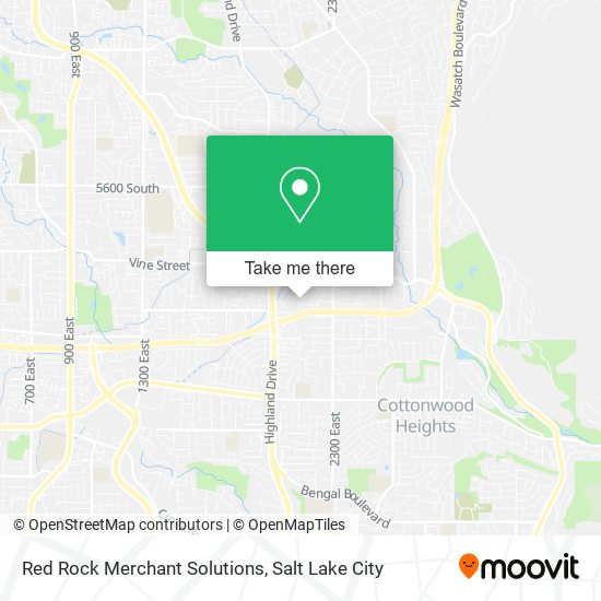 Mapa de Red Rock Merchant Solutions