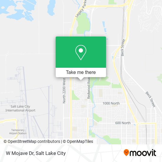 W Mojave Dr map