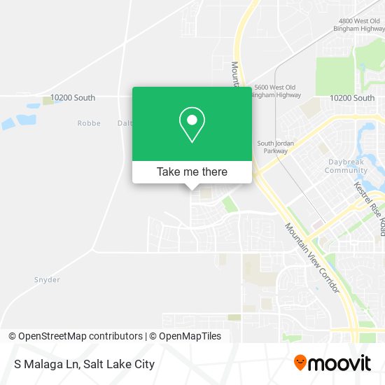 S Malaga Ln map