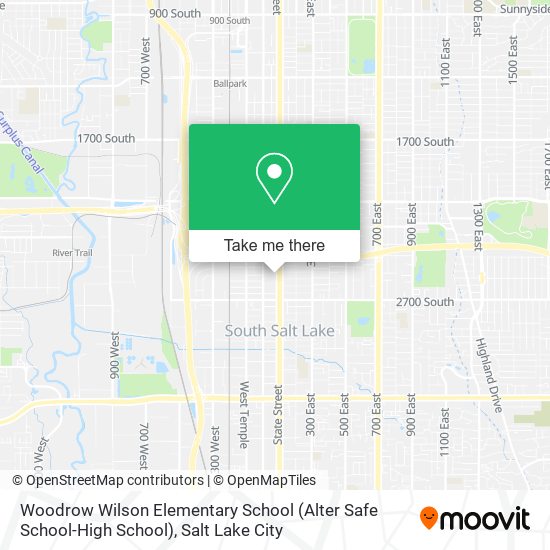 Woodrow Wilson Elementary School (Alter Safe School-High School) map