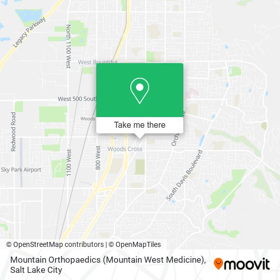 Mountain Orthopaedics (Mountain West Medicine) map