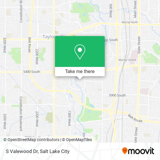 S Valewood Dr map