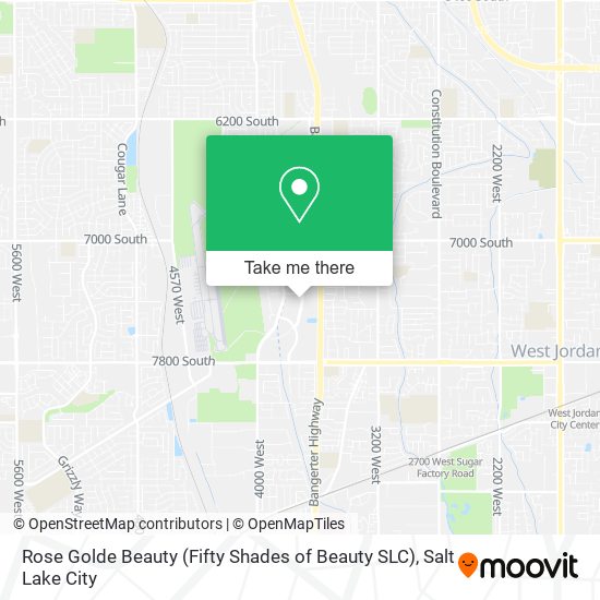 Rose Golde Beauty (Fifty Shades of Beauty SLC) map